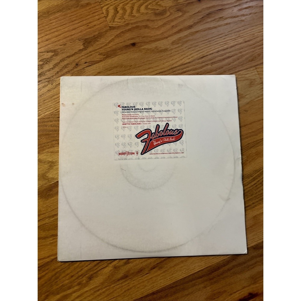 FABOLOUS Young'n (Holla Back) 12" Vinyl Single Neptunes Desert Storm Elektra NEW